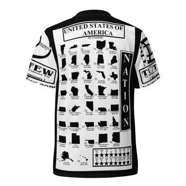 The D Dreams Inc T.U.T.F.E.W./Nation/USA/Color Collar/
(Black Frame on white-Back)