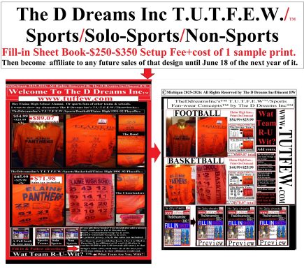 TUTFEW Sports The D Dreams Inc TUTFEW Sports