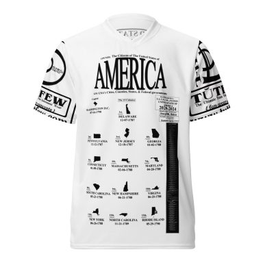 TheDdreamsIncTUTFEW/Nation/USA 2020-2024 The D Dreams Inc T.U.T.F.E.W./Nation/USA/Color Collar/ 2020-2024/ (Black on white-Front)