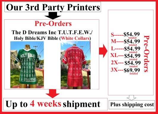TUTFEW Holy Bible KJV The D Dreams Inc TUTFEW/Holy Bible (KJV) White Collars.